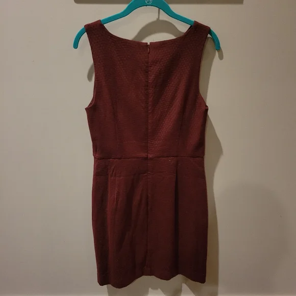 Banana Republic Red Burgundy Suiting Dress 6 - Picture 2 of 5